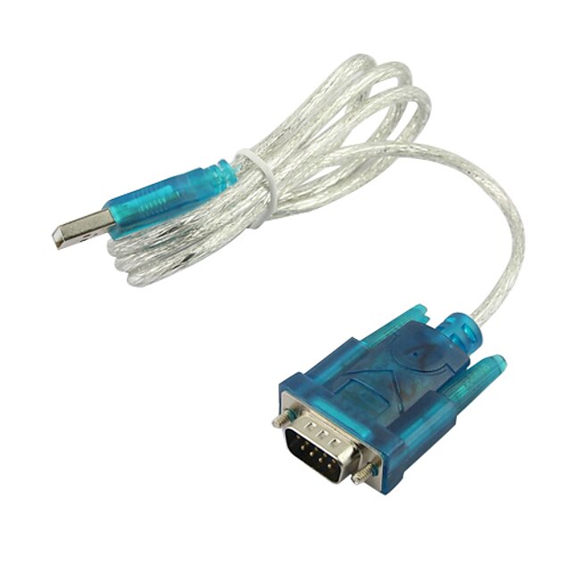  USB 2.0 to RS232 Serial 9 Pin DB9 Cable Adapter PDA & GPS 0.8M