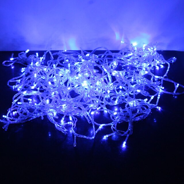  JIAWEN Cuerdas de Luces 300 LED Diodo LED Azul Decoración de la boda de Navidad 1pc