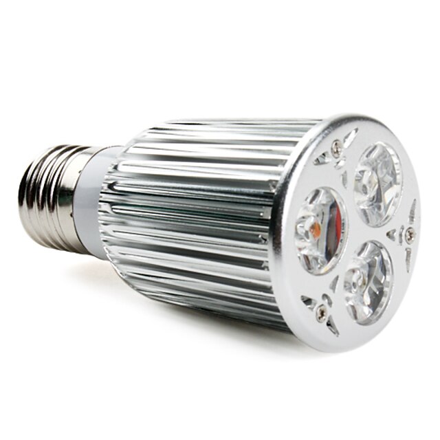  3 * 3w e27 600lm 2800-3500K θερμό λευκό LED λαμπτήρα (95-265)