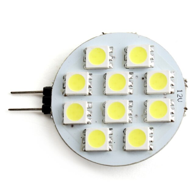  2 W 160 lm G4 LED Σποτάκια 10 LED χάντρες SMD 5050 Φυσικό Λευκό 12 V / # / CE