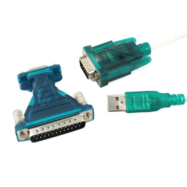  USB 2.0 til 9/25 pin seriel RS232 kabel db9/db25 adapter
