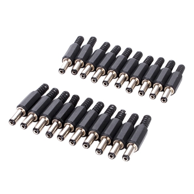  X14mm JL0525A 2.1mm Inner Diameter DC Power Jack Connector (20 Pieces a Pack)