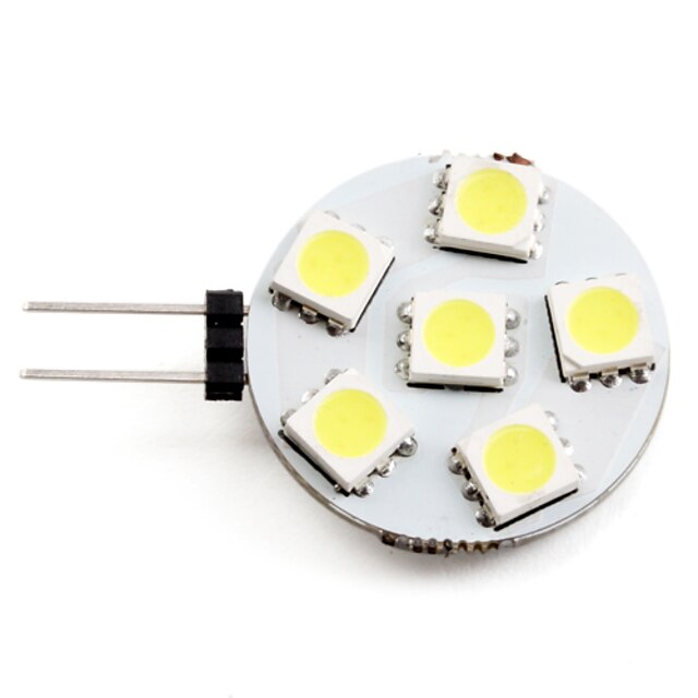  2 W Точечное LED освещение 2700 lm G4 6 Светодиодные бусины SMD 5050 Естественный белый 12 V / #