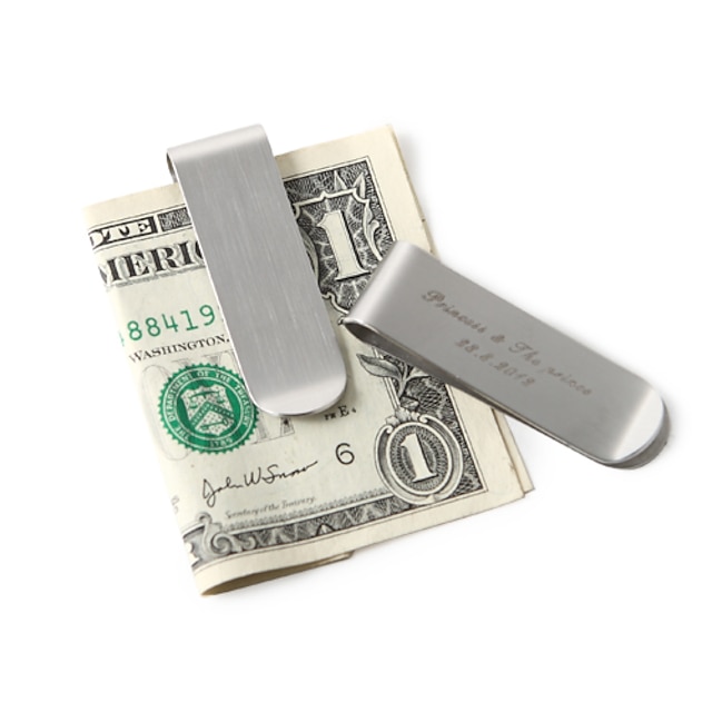  Wedding Money Clips Stainless Steel ClassicWedding Party