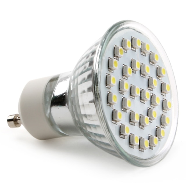  gu10 LED spotlight mr16 30 smd 3528 90lm naturalny biały 6000k ac 220-240v