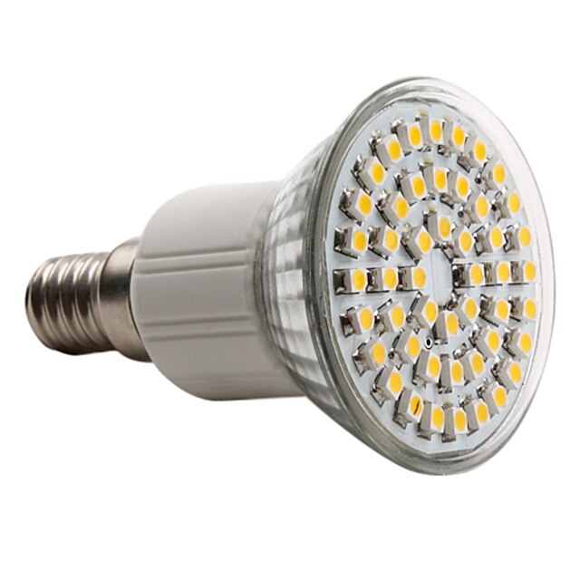  150lm E14 LED-kohdevalaisimet MR16 48 LED-helmet SMD 3528 Lämmin valkoinen 220-240V