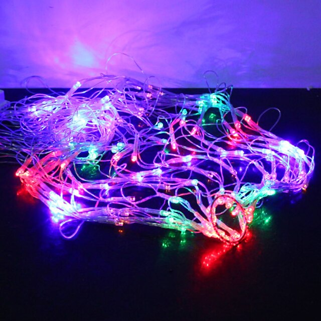  120-LED multi color hämähäkinseitti muotoinen merkkijono valo 8 kipinöintiä tilaa (220v)
