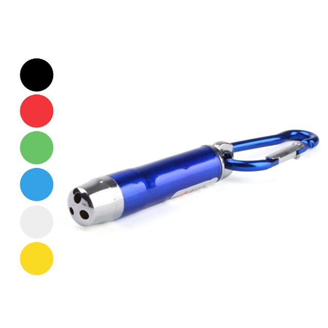  Schlüsselanhänger Taschenlampen Laser - 2 Sender 2 Beleuchtungsmodus inklusive Batterien Camping / Wandern / Erkundungen Schwarz Gelb Rot / Aluminium-Legierung