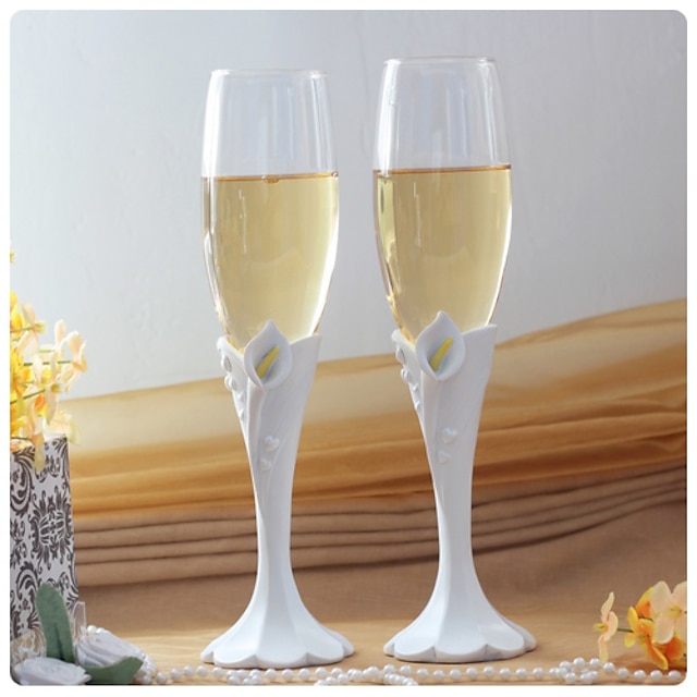  Crystal Toasting Flutes Gift Box Classic Theme Spring / Summer