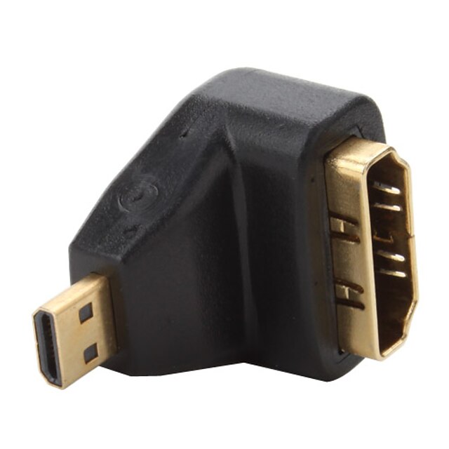  V1.3 Micro HDMI Male to HDMI Female Adapter (90° Angle Type)