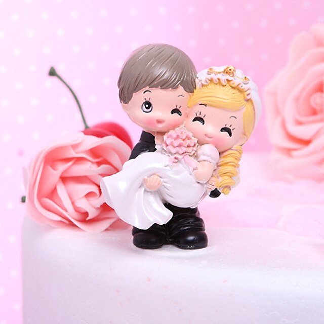  Cake Topper Garden Theme / Classic Theme Classic Couple / Funny & Reluctant Resin Wedding / Bridal Shower with Gift Box