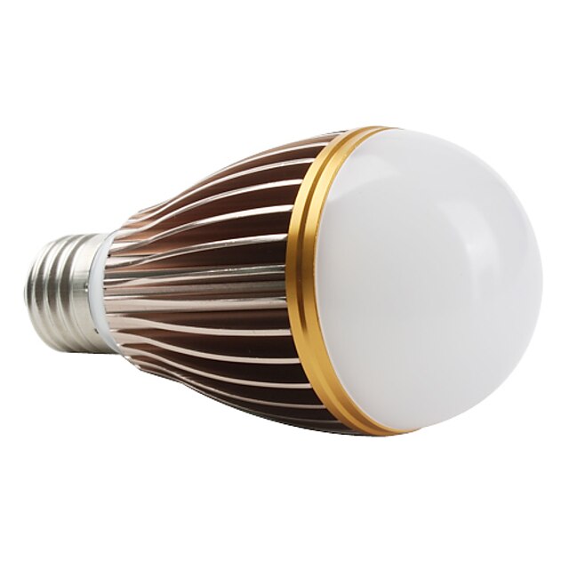  e27 7w 630lm 3000K теплый белый свет золотой мяч Edge LED лампы (85-265В)