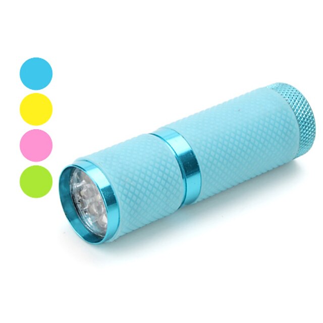  LED Flashlights / Torch Handheld Flashlights / Torch LED - 9 Emitters 1 Mode Yellow Green Blue / Aluminum Alloy