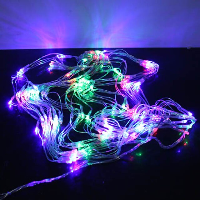  1,5 m 160-led pestré světlo 8 jiskření režimy pavučina tvaru string světlo (220v)
