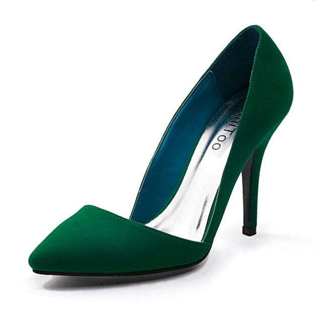  Pointed Toe Stiletto Heel Suede Pumps Party&Evening Women's Shoes (More Colors) 