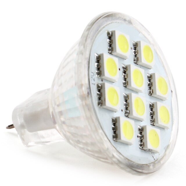  1 szt. 1 W Żarówki punktowe LED 50-80 lm MR11 MR11 10 Koraliki LED SMD 5050 Ciepła biel Zimna biel Naturalna biel 12 V