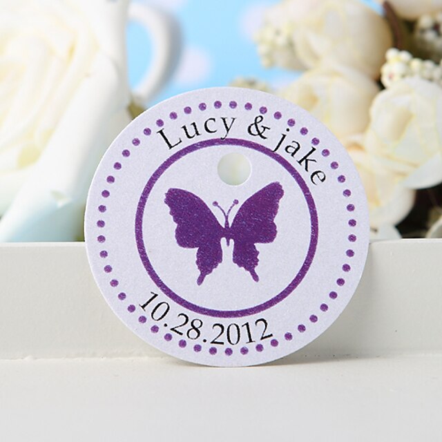  Hard Card Paper Butterfly Theme Tags 2