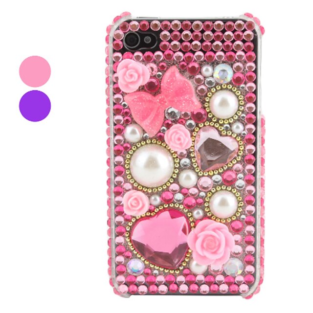  Case para iPhone 4 e 4S - Laços Rosa (Várias Cores)