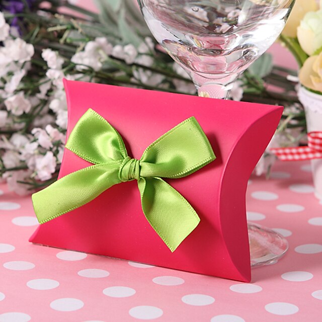  Card Paper Favor Holder with Ribbons Favor Boxes - 12