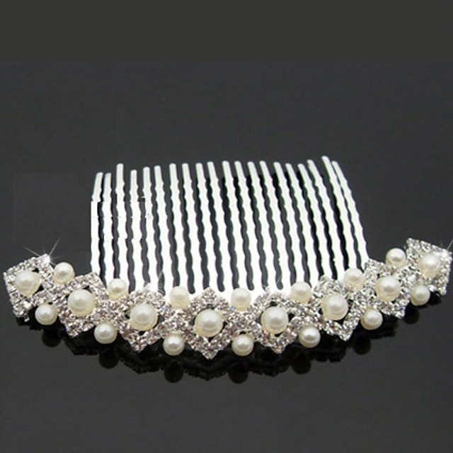  Women's Alloy Imitation Pearl Headpiece-Wedding Special Occasion Outdoor Hair Combs