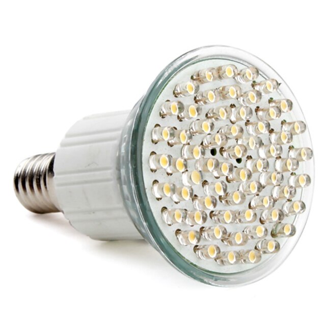  1db 3 W LED szpotlámpák 200lm E14 GU10 E26 / E27 60 LED gyöngyök Dip LED Meleg fehér Hideg fehér 220-240 V