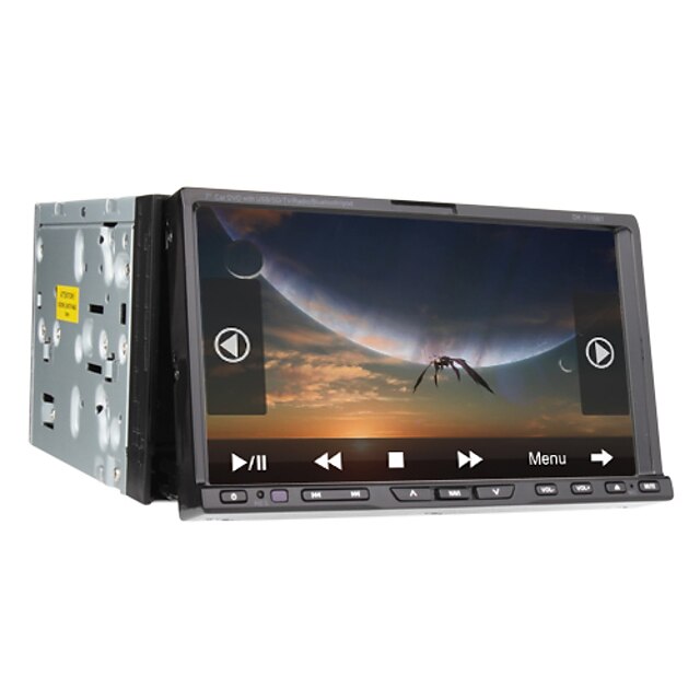  7 hüvelykes 2DIN autós DVD-lejátszó a 3D felhasználói felület (gps, tv, bluetooth, csipog, RDS, 800x480)