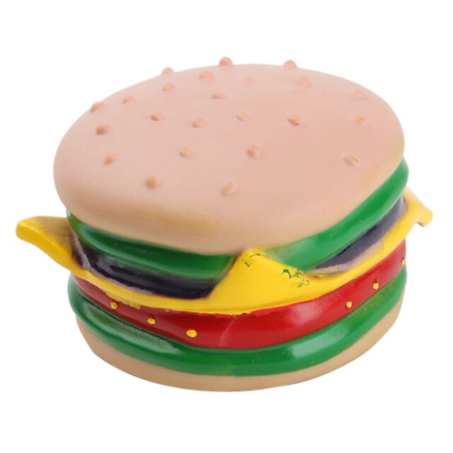  Squeaking Hamburger Toy for Dogs