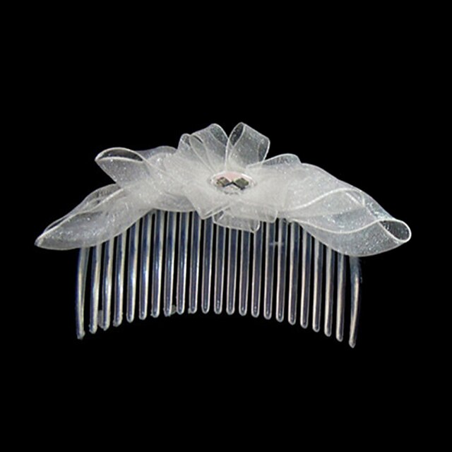 Crystal / Fabric / Satin Tiaras / Hair Combs with 1 Wedding / Special Occasion / Party / Evening Headpiece