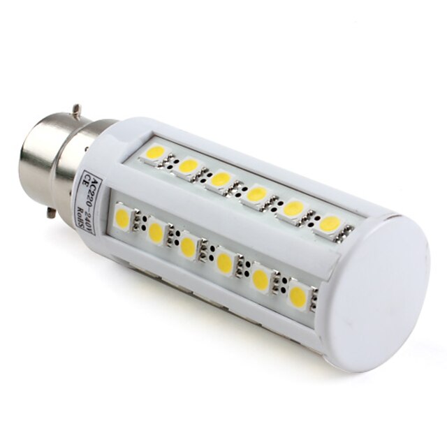  7W B22 LED Corn Lights T 36 SMD 5050 650 lm Natural White AC 220-240 V