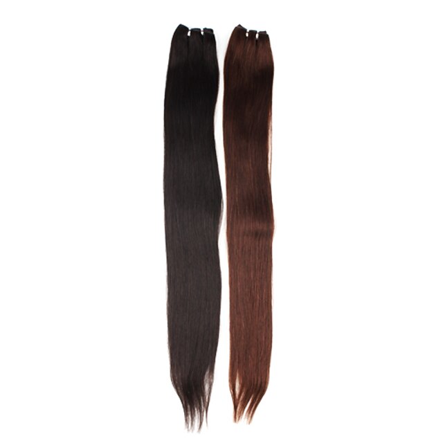  30 Inch Hand-tied Straight Brazilian Hair Weave Hair Extension
