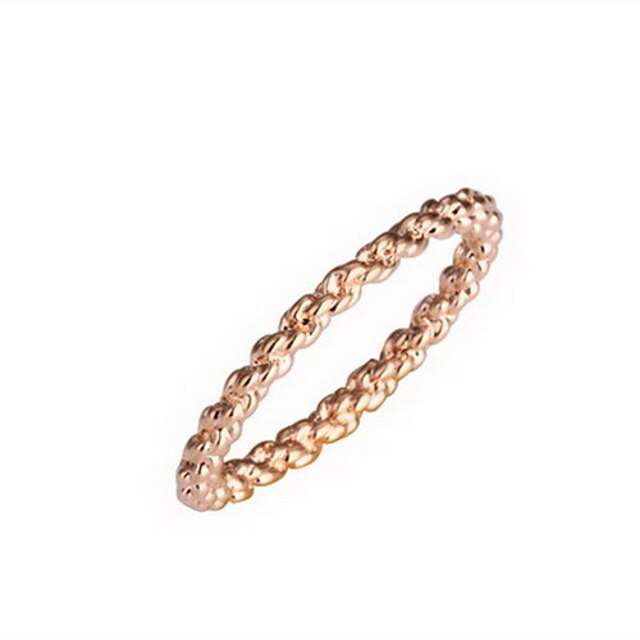  رائع 18 كيلو مطلية بالذهب دائرة شكل الأزياء خاتم أنيقة نمط