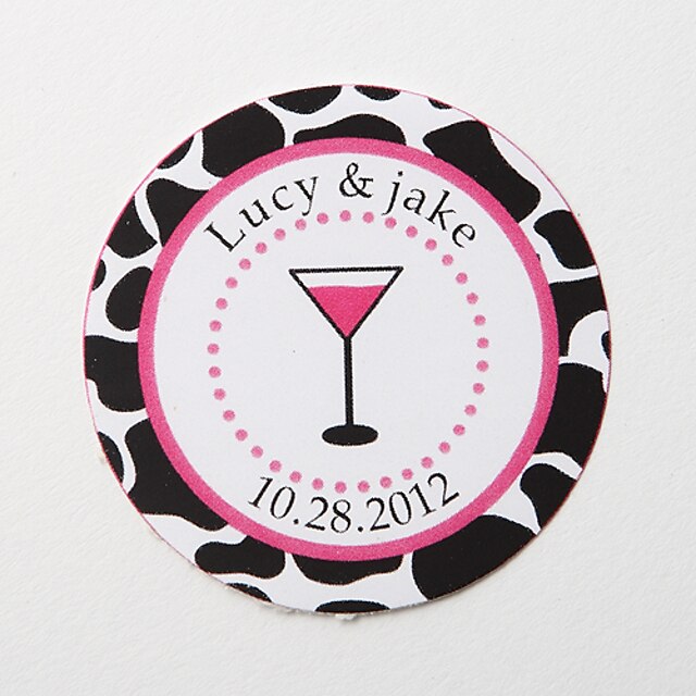  Personalized Beautiful Wedding Party Invitations-Envelope Sticker