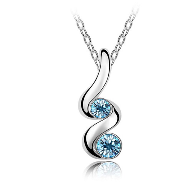  Austrian Crystal With Real Platinum Plated Anti-Allergy Ladies Necklace The Seeds Of Love (More Colors)