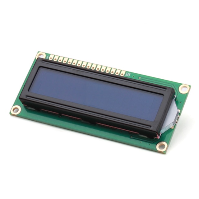  Elektroniikka DIY (Arduino) LCD-moduuli 1602, valkoinen sinisellä taustavalolla