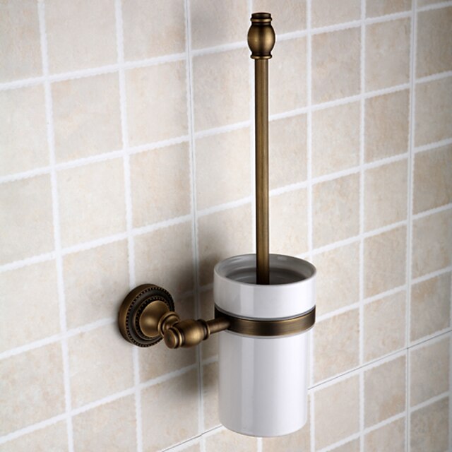  Toiletbørsteholder Kan fjernes Antik Messing 1 stk - Hotel bad