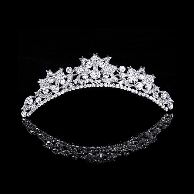  Rainbow-Shaped Cubic Zirconia And Rhinestone Bridal Tiara