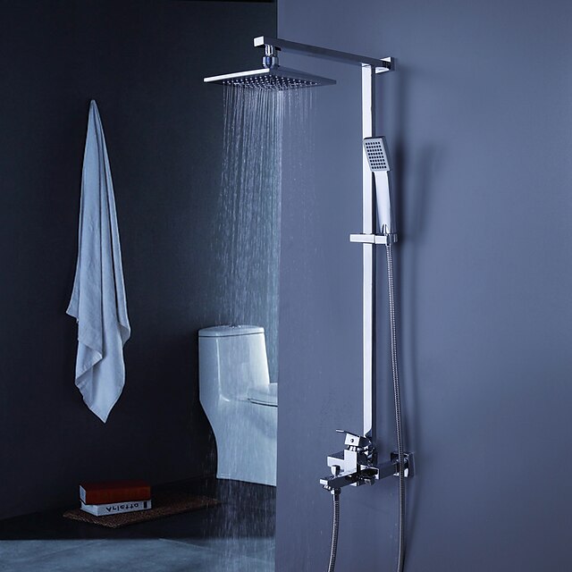  Duscharmaturen - Moderne Chrom Duschsystem Keramisches Ventil Bath Shower Mixer Taps / Einhand Drei Löcher