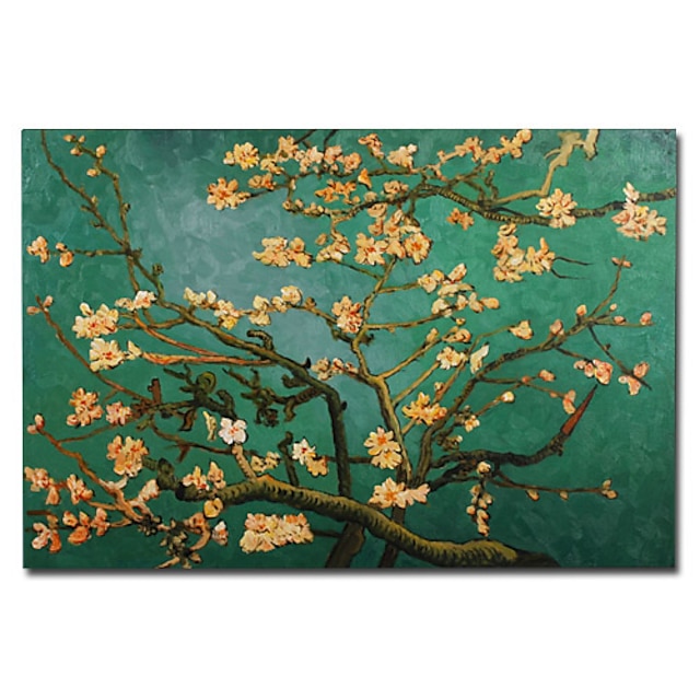  Hand-painted Oil Painting Branches of an Almond Tree in Blossom by Van Gogh  with Stretched Frame
