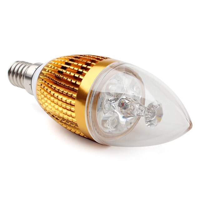 E14 4 w 360lm 3000-3500k teplé bílé světlo LED Svíčka žárovky (85-265v)