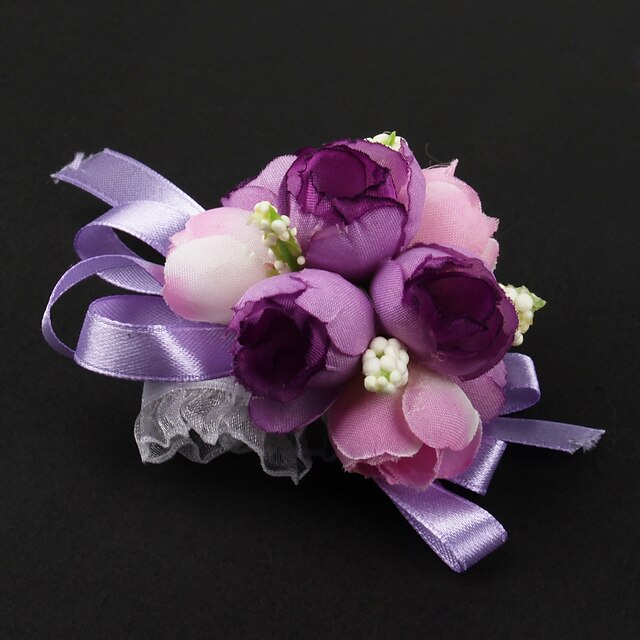  fiori da sposa polso corsage raso/cotone da sposa 3,15
