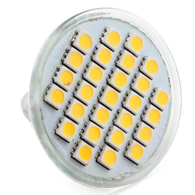  1pc 4 W LED Σποτάκια 250-300 lm E14 GU10 MR16 27 LED χάντρες SMD 5050 Θερμό Λευκό Ψυχρό Λευκό Φυσικό Λευκό 220-240 V 12 V
