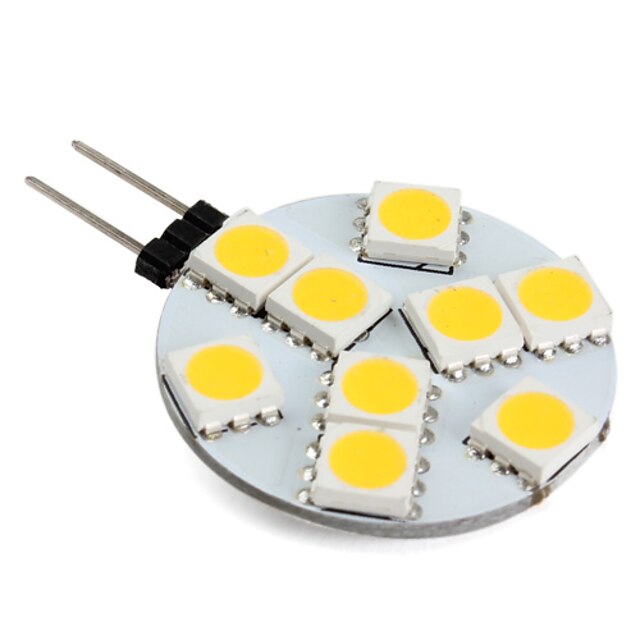  1 W Żarówki LED bi-pin 250-300 lm G4 9 Koraliki LED SMD 5050 Ciepła biel 12 V