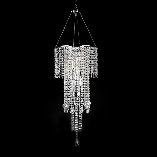  QINGMING® Modern / Contemporary Pendant Light Ambient Light - Crystal Mini Style, 110-120V 220-240V Bulb Not Included