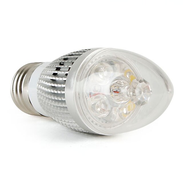  E27 4-LED 4w 360lm bílá LED svíčka žárovky (85-265V)
