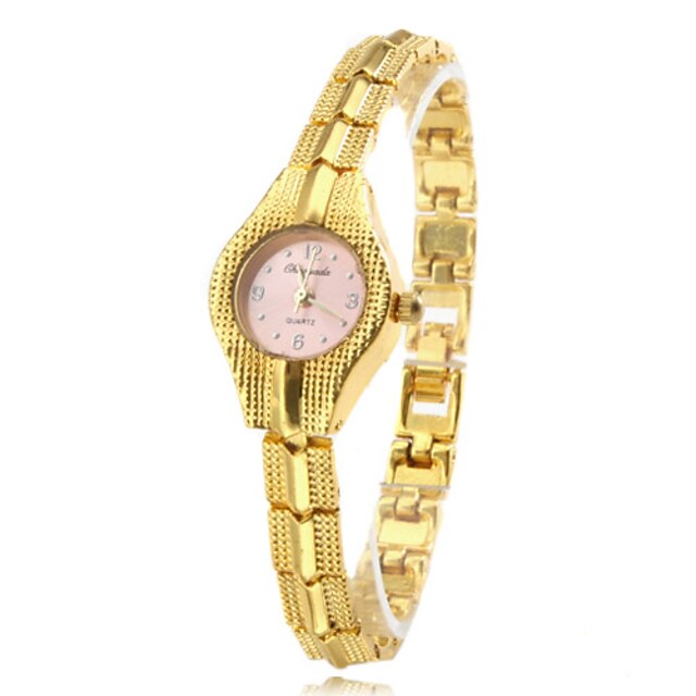  Women's Fashionable Style Alloy Analog Quartz Bracelet Watch (Gold) Cool Watches Unique Watches Strap Watch