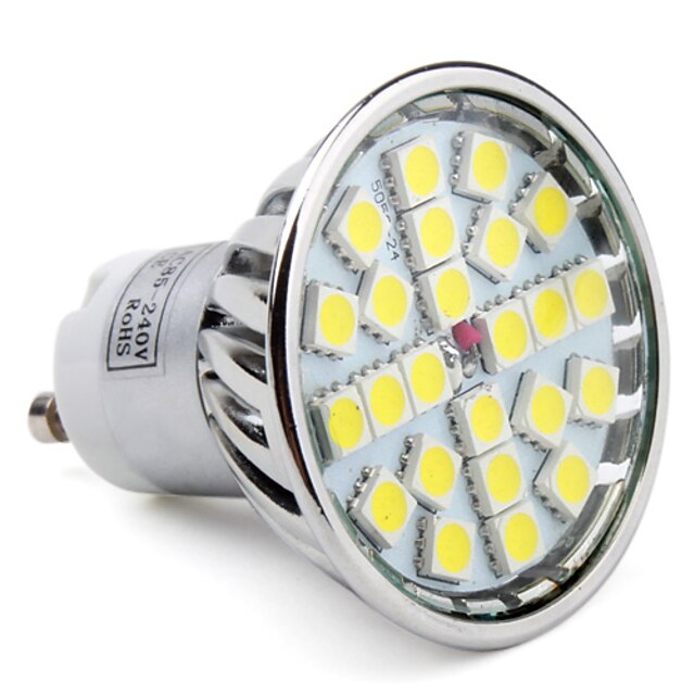  1pc 3.5 W 250LM GU10 LED Spot Lampen 24 LED-Perlen SMD 5050 Warmes Weiß / Kühles Weiß / Natürliches Weiß 85-265 V