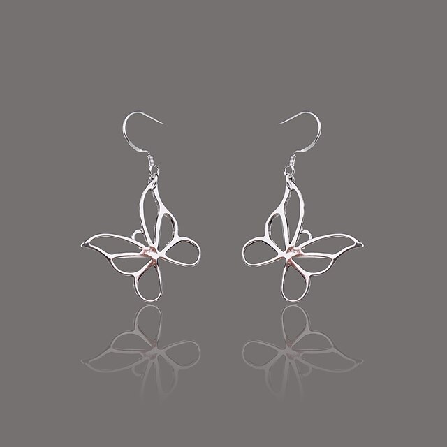  Gorgeous Silver Plate Butterfly Earring
