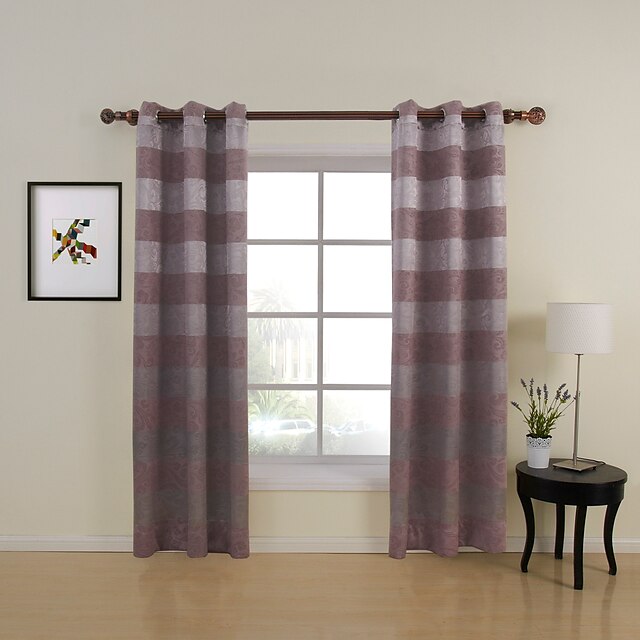  Two Panels Curtain Country, Print Living Room Polyester Material Curtains Drapes Home Decoration