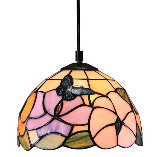  20 cm Style mini Lampe suspendue Verre Plaqué Tiffany / Saladier 110-120V / 220-240V / E26 / E27