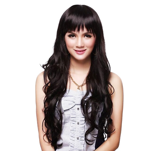  Capless Long High Quality Synthetic Wavy Wig